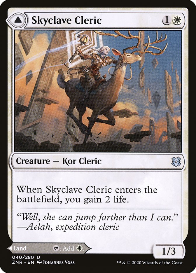 Skyclave Cleric // Skyclave Basilica [Zendikar Rising] | Exor Games Dartmouth