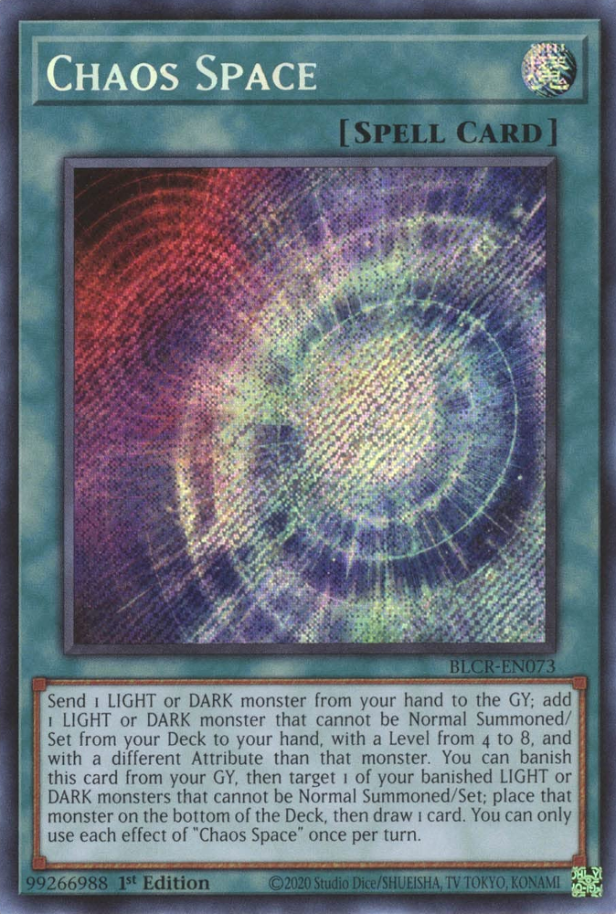 Chaos Space [BLCR-EN073] Secret Rare | Exor Games Dartmouth