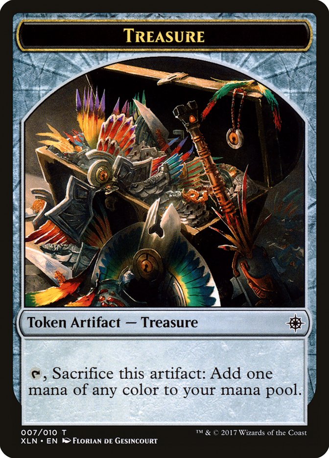 Treasure (007/010) [Ixalan Tokens] | Exor Games Dartmouth