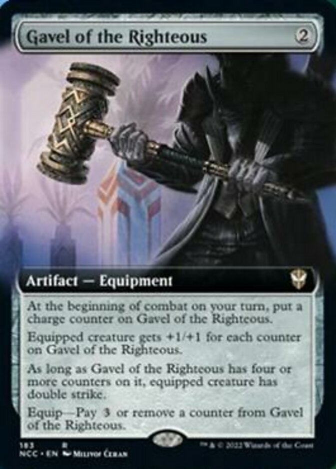 Gavel of the Righteous (Extended Art) [Streets of New Capenna Commander] | Exor Games Dartmouth