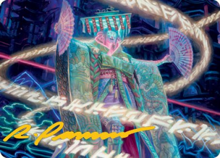 Satsuki, the Living Lore Art Card (Gold-Stamped Signature) [Kamigawa: Neon Dynasty Art Series] | Exor Games Dartmouth