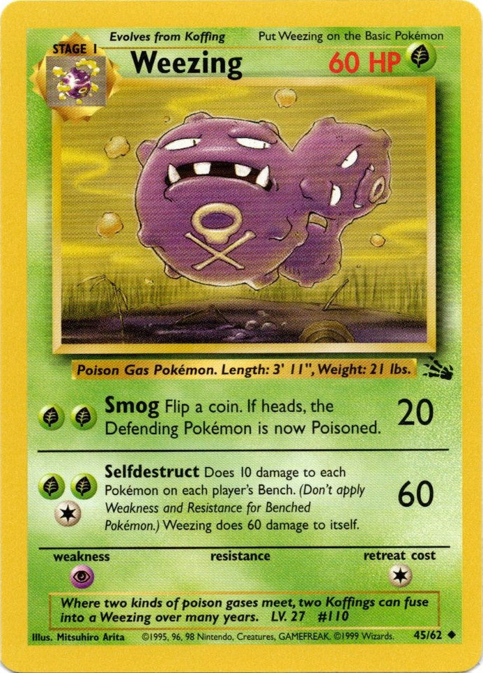 Weezing (45/62) [Fossil Unlimited] | Exor Games Dartmouth