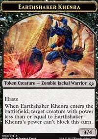 Earthshaker Khenra // Cat Double-sided Token [Hour of Devastation Tokens] | Exor Games Dartmouth