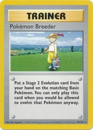 Pokemon Breeder (76/102) [Base Set Shadowless Unlimited] | Exor Games Dartmouth