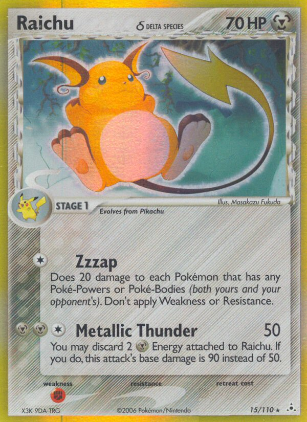 Raichu (15/110) (Delta Species) [EX: Holon Phantoms] | Exor Games Dartmouth