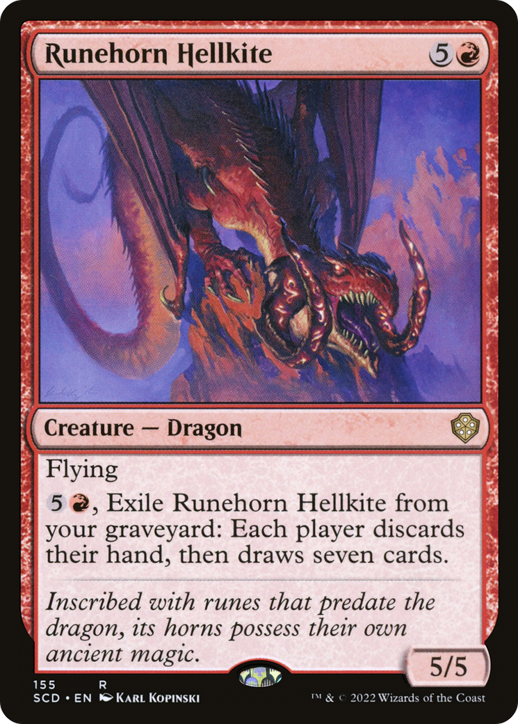 Runehorn Hellkite [Starter Commander Decks] | Exor Games Dartmouth