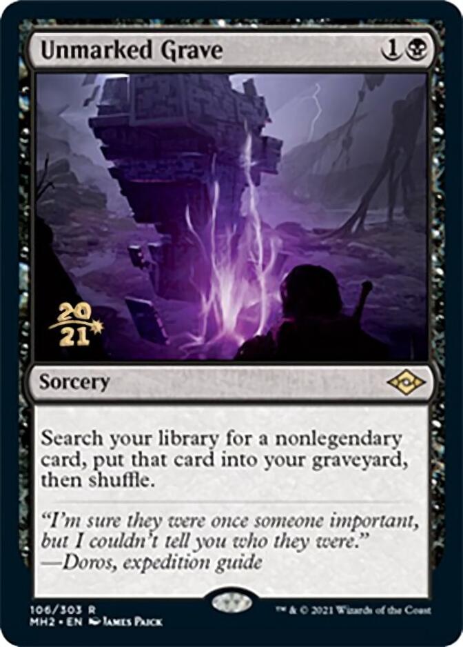 Unmarked Grave [Modern Horizons 2 Prerelease Promos] | Exor Games Dartmouth