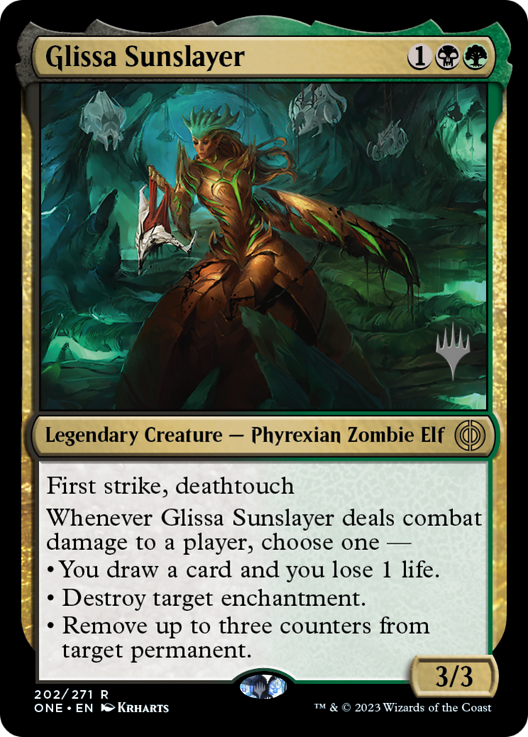 Glissa Sunslayer (Promo Pack) [Phyrexia: All Will Be One Promos] | Exor Games Dartmouth