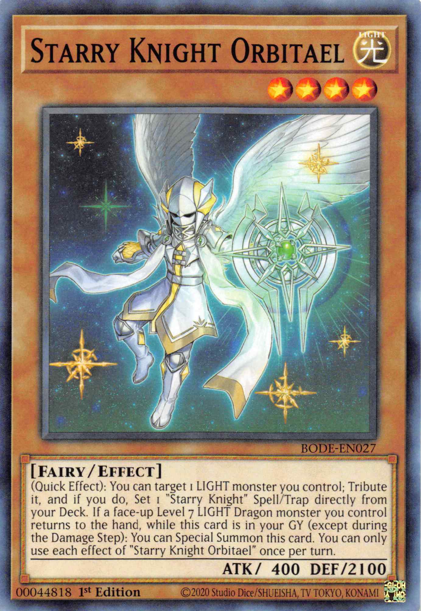 Starry Knight Orbitael [BODE-EN027] Common | Exor Games Dartmouth