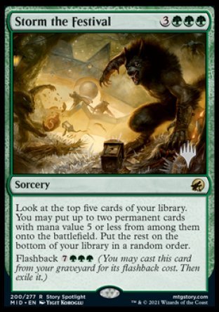 Storm the Festival (Promo Pack) [Innistrad: Midnight Hunt Promos] | Exor Games Dartmouth