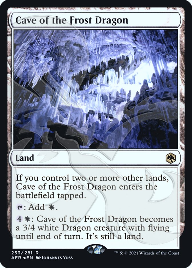 Cave of the Frost Dragon (Ampersand Promo) [Dungeons & Dragons: Adventures in the Forgotten Realms Promos] | Exor Games Dartmouth