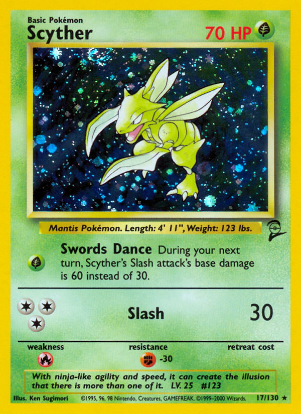 Scyther (17/130) [Base Set 2] | Exor Games Dartmouth