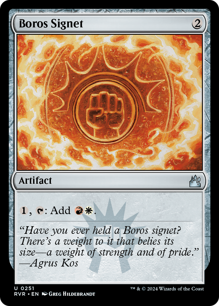 Boros Signet [Ravnica Remastered] | Exor Games Dartmouth