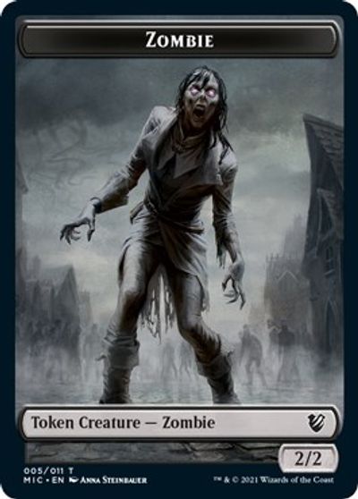 Zombie (005 MIC) // Zombie (005 MID) [Innistrad: Midnight Hunt Commander] | Exor Games Dartmouth