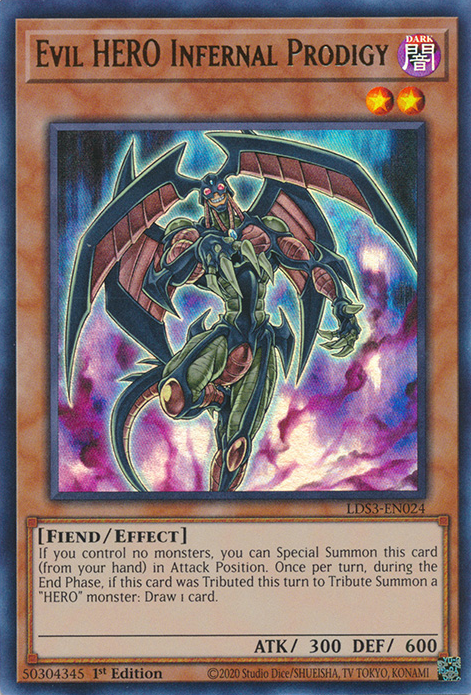 Evil HERO Infernal Prodigy [LDS3-EN024] Ultra Rare | Exor Games Dartmouth