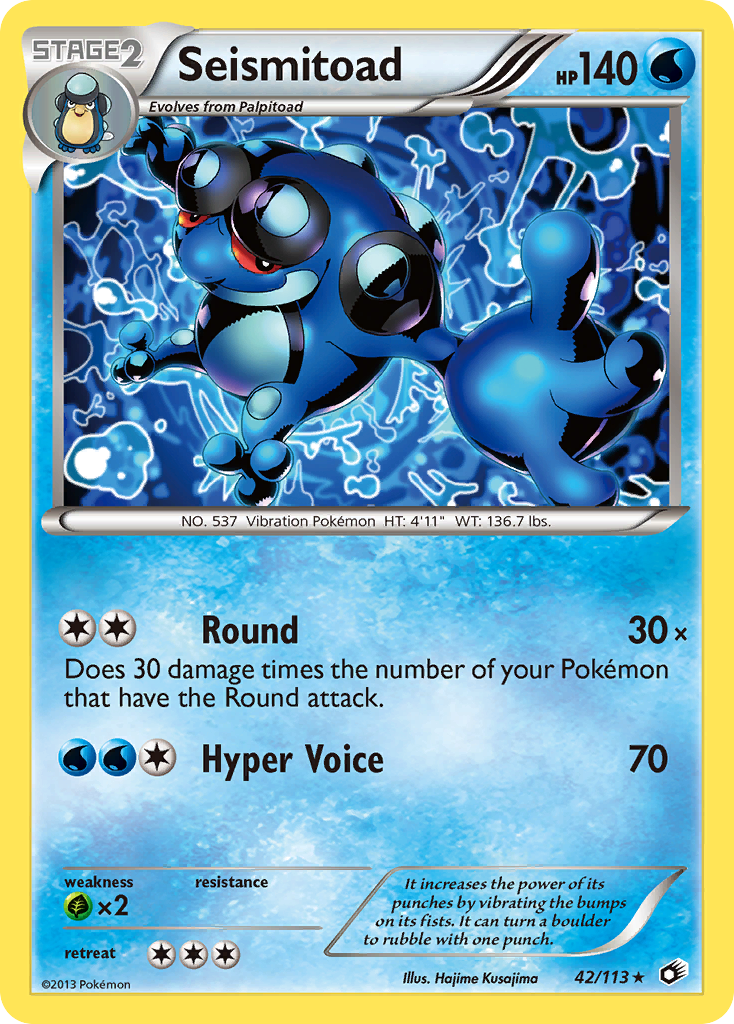 Seismitoad (42/113) [Black & White: Legendary Treasures] | Exor Games Dartmouth