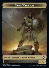 Soldier // Sand Warrior Double-sided Token [Dominaria United Tokens] | Exor Games Dartmouth