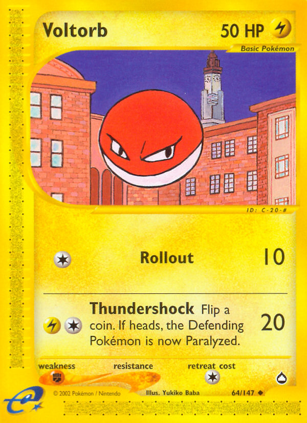 Voltorb (64/147) [Aquapolis] | Exor Games Dartmouth