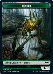 Insect // Dragon Illusion Double-sided Token [Innistrad: Crimson Vow Tokens] | Exor Games Dartmouth