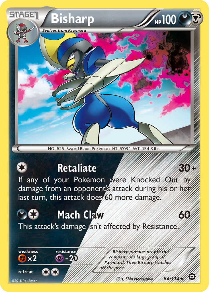 Bisharp (64/114) [XY: Steam Siege] | Exor Games Dartmouth