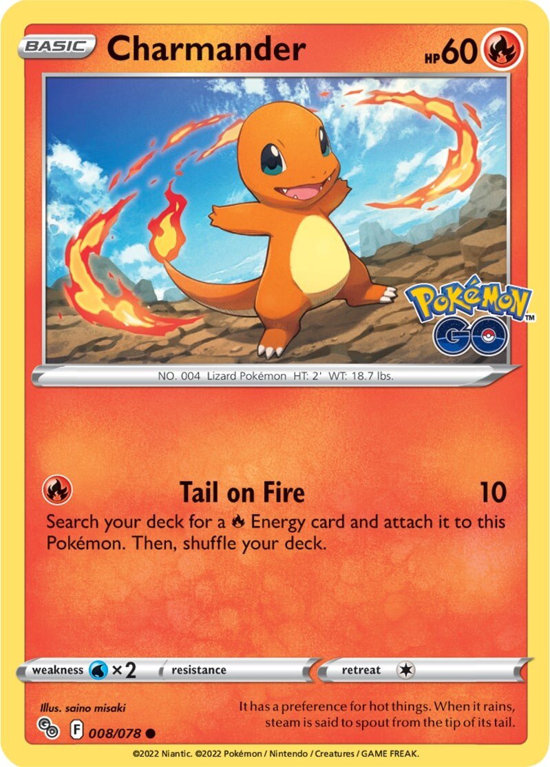 Charmander (008/078) [Pokémon GO] | Exor Games Dartmouth