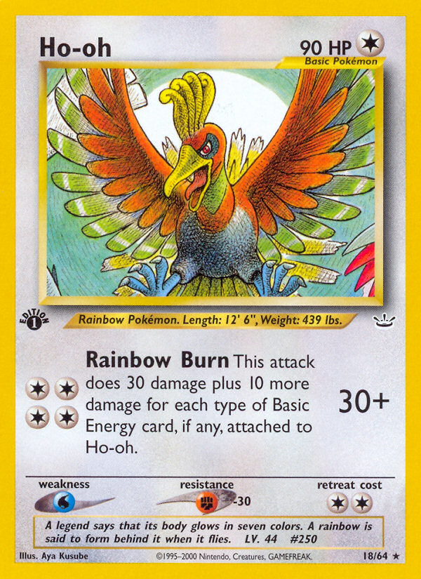 Ho-oh (18/64) [Neo Revelation 1st Edition] | Exor Games Dartmouth