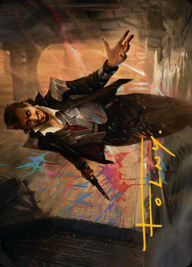 Anhelo, the Painter Art Card (Gold-Stamped Signature) [Streets of New Capenna Art Series] | Exor Games Dartmouth