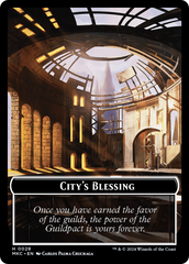 City's Blessing // Human Soldier Double-Sided Token [Murders at Karlov Manor Commander Tokens] | Exor Games Dartmouth