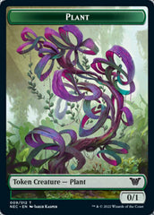 Plant // Treasure Double-sided Token [Kamigawa: Neon Dynasty Commander Tokens] | Exor Games Dartmouth