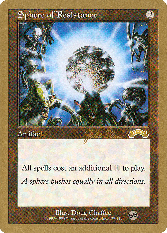 Sphere of Resistance (Jakub Slemr) (SB) [World Championship Decks 1999] | Exor Games Dartmouth