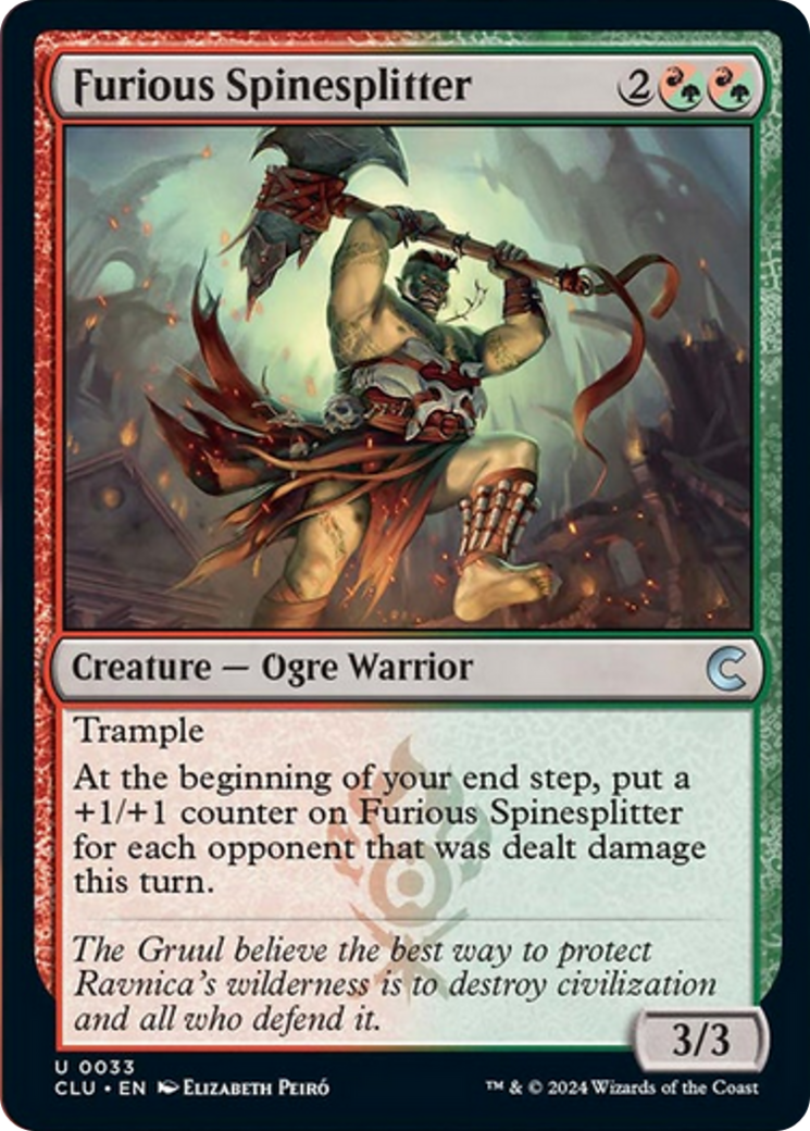 Furious Spinesplitter [Ravnica: Clue Edition] | Exor Games Dartmouth