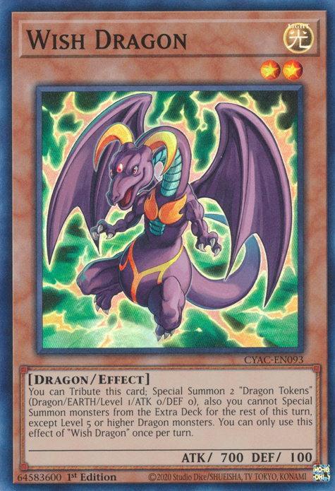 Wish Dragon [CYAC-EN093] Super Rare | Exor Games Dartmouth
