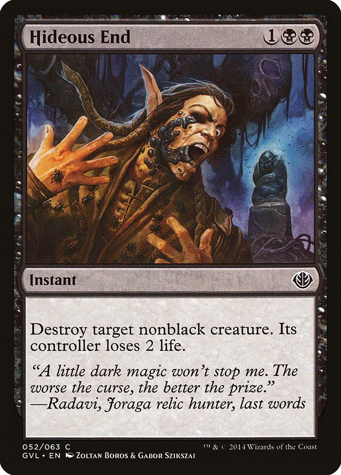 Hideous End (Garruk vs. Liliana) [Duel Decks Anthology] | Exor Games Dartmouth