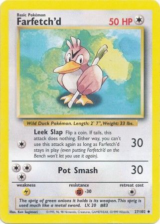 Farfetch'd (27/102) [Base Set Unlimited] | Exor Games Dartmouth