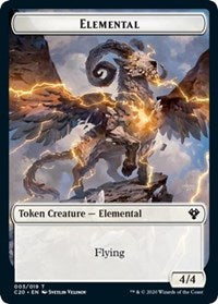 Elemental (003) // Soldier Double-sided Token [Commander 2020 Tokens] | Exor Games Dartmouth