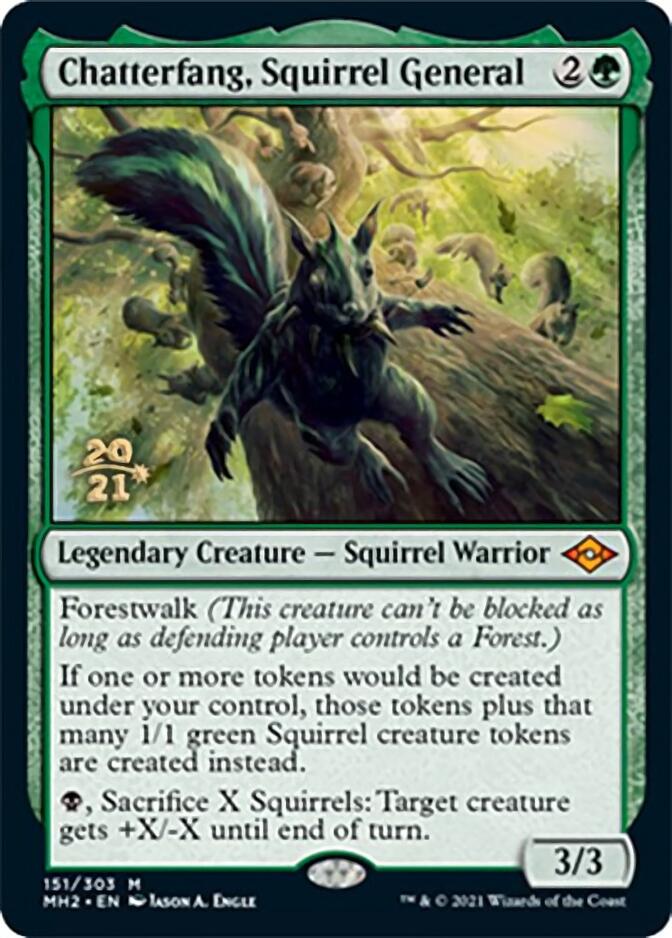 Chatterfang, Squirrel General [Modern Horizons 2 Prerelease Promos] | Exor Games Dartmouth