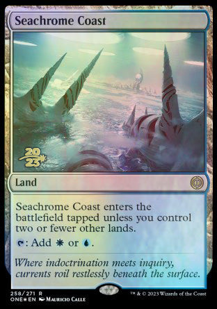 Seachrome Coast [Phyrexia: All Will Be One Prerelease Promos] | Exor Games Dartmouth