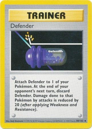 Defender (80/102) [Base Set Shadowless Unlimited] | Exor Games Dartmouth