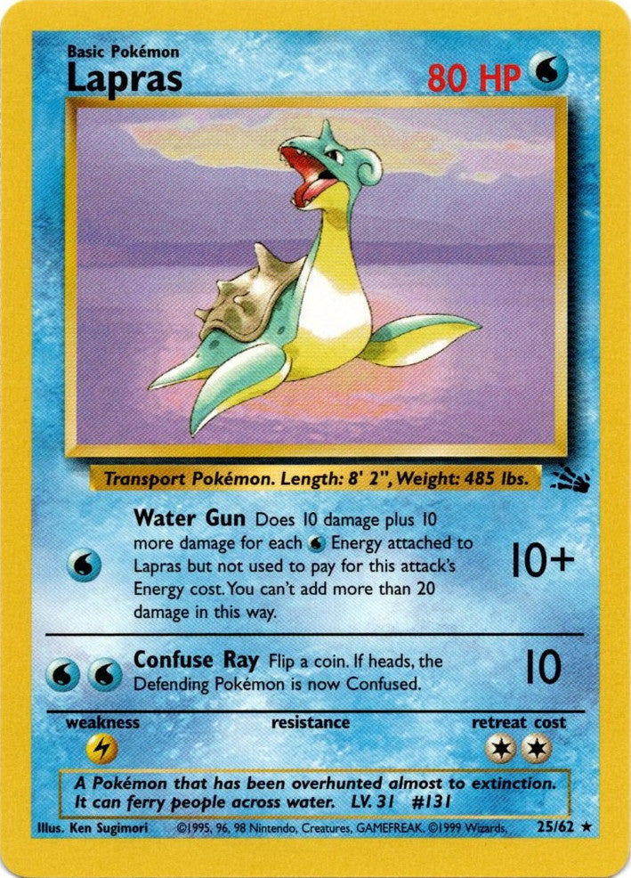 Lapras (25/62) [Fossil Unlimited] | Exor Games Dartmouth