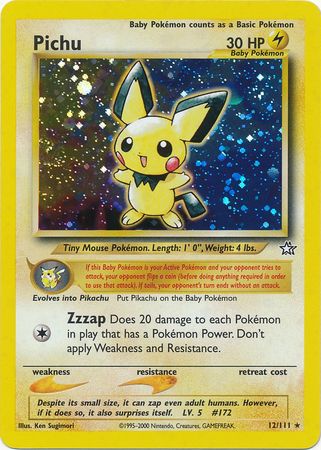 Pichu (12/111) [Neo Genesis Unlimited] | Exor Games Dartmouth