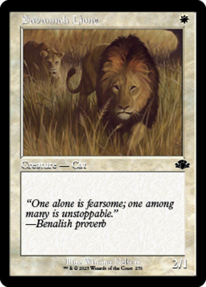 Savannah Lions (Retro) [Dominaria Remastered] | Exor Games Dartmouth