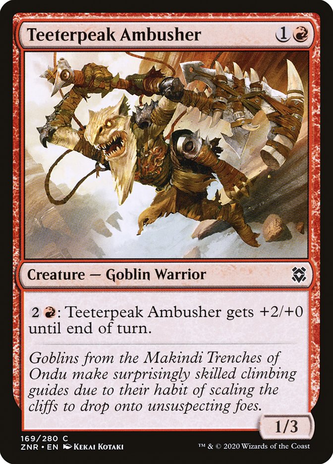 Teeterpeak Ambusher [Zendikar Rising] | Exor Games Dartmouth