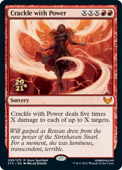 Crackle with Power [Strixhaven: School of Mages Prerelease Promos] | Exor Games Dartmouth