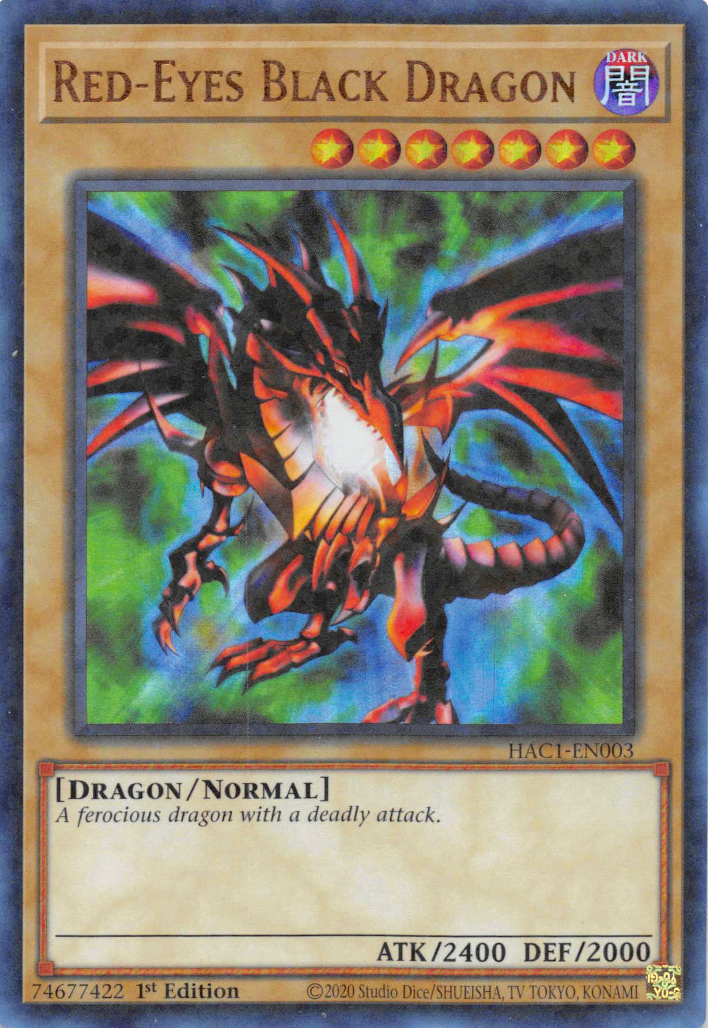 Red-Eyes Black Dragon (Duel Terminal) [HAC1-EN003] Parallel Rare | Exor Games Dartmouth