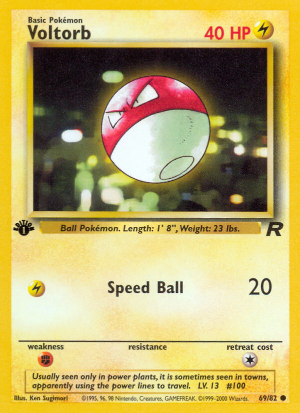 Voltorb (69/82) [Team Rocket 1st Edition] | Exor Games Dartmouth