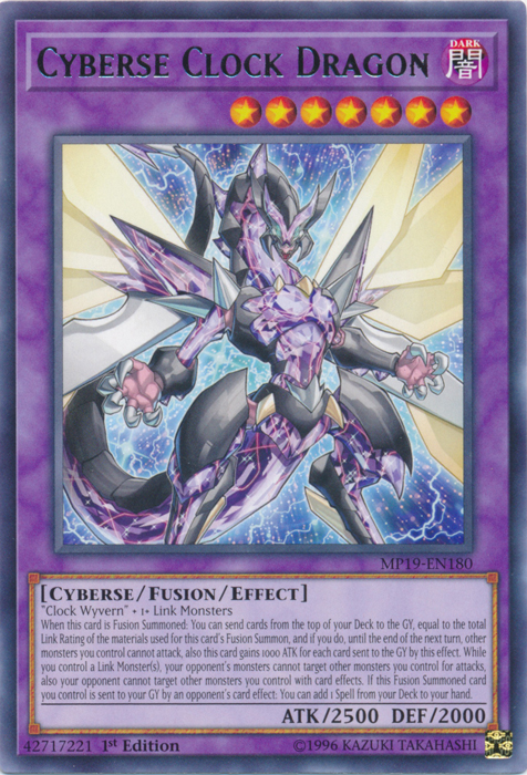 Cyberse Clock Dragon [MP19-EN180] Rare | Exor Games Dartmouth