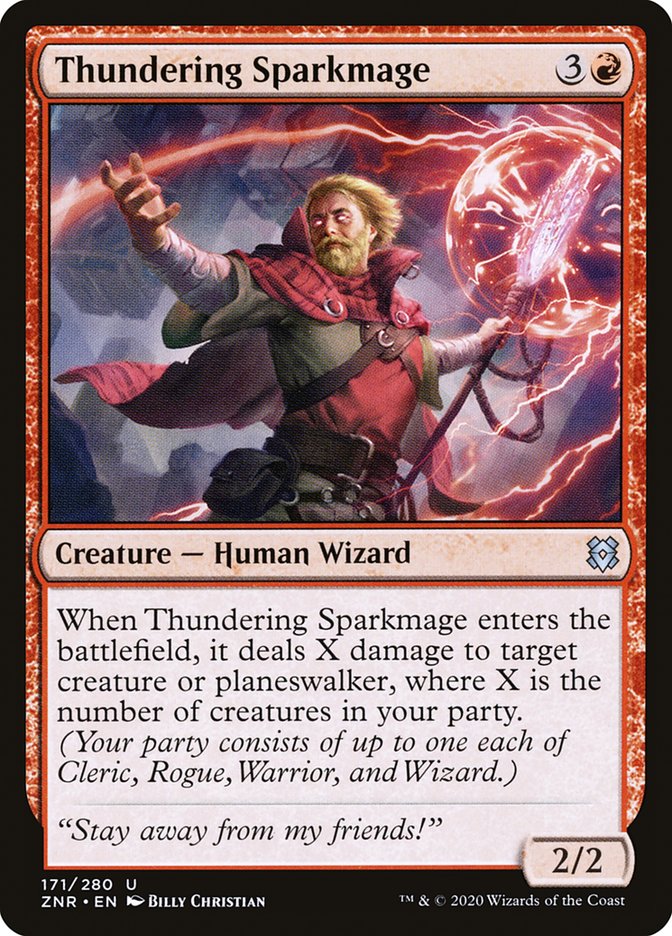 Thundering Sparkmage [Zendikar Rising] | Exor Games Dartmouth