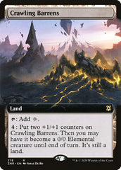 Crawling Barrens (Extended Art) [Zendikar Rising] | Exor Games Dartmouth