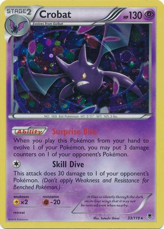Crobat (33/119) (Cosmos Holo) [XY: Phantom Forces] | Exor Games Dartmouth