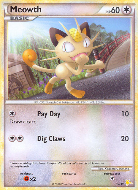 Meowth (12/30) [HeartGold & SoulSilver: Trainer Kit - Raichu] | Exor Games Dartmouth